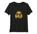 Stay Gold Sunset Inspirational Typography T-Shirt - Trendy Graphic Unisex - T-Shirt, Sweatshirt, Hoodie