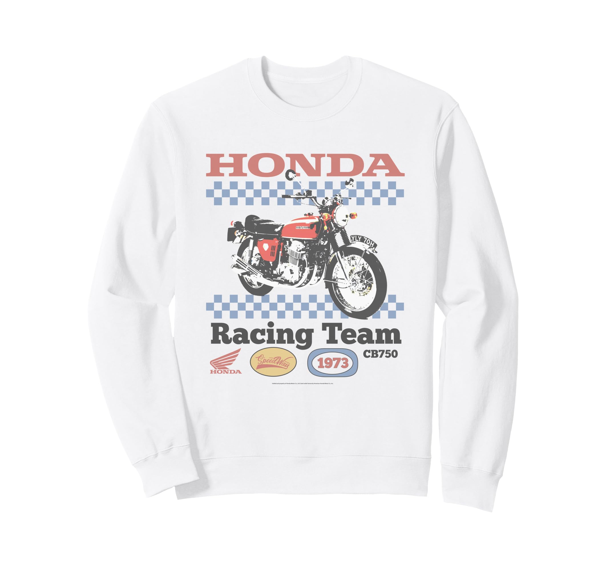 Honda Cb750 Motorcycle Racing 1973 Sweatshirt - Custom Art Print Unisex - T-Shirt, Sweatshirt, Hoodie