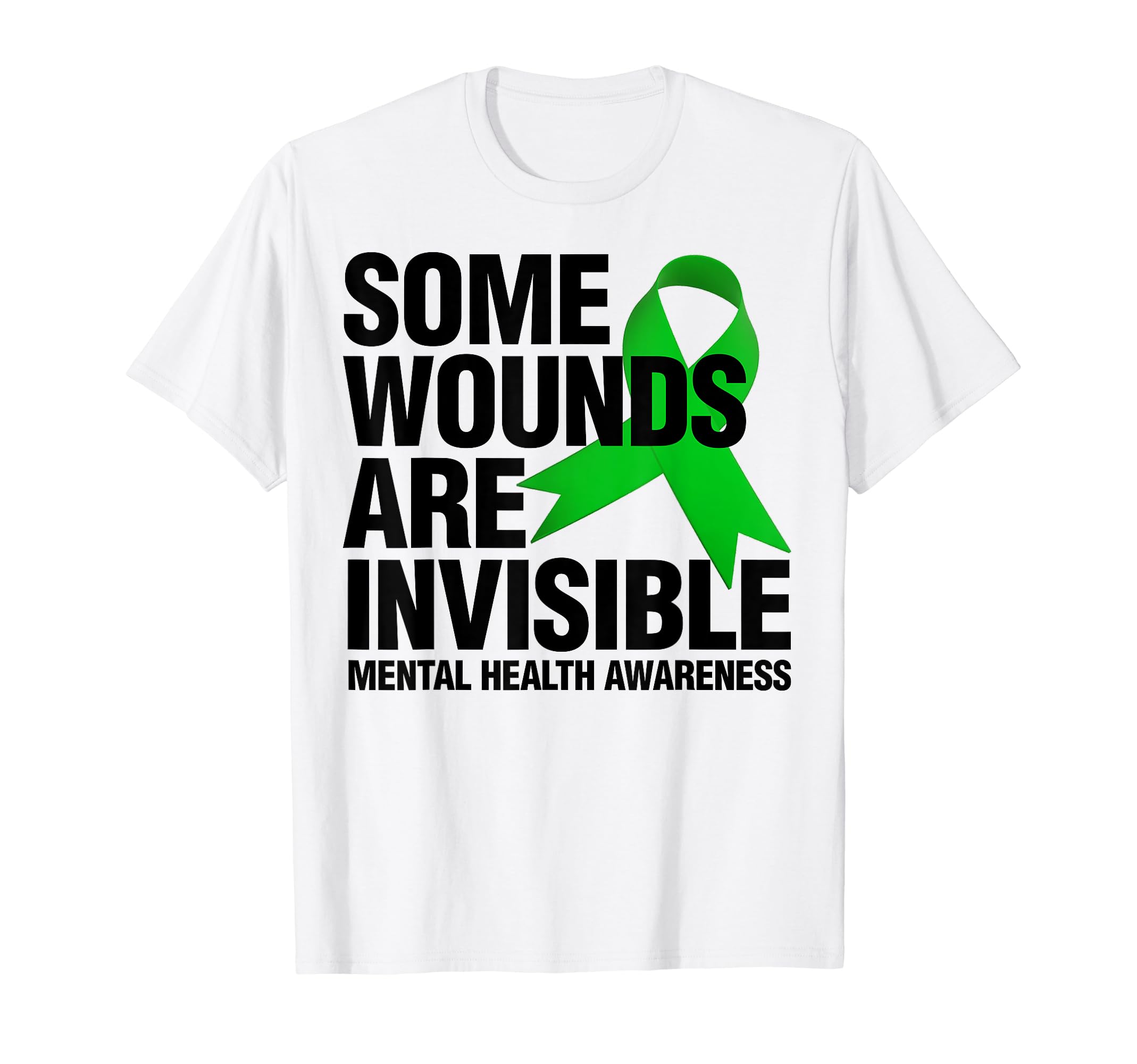 Some Wounds Are Invisible Mental Health T-Shirt - Unique Graphic Men Women - T-Shirt, Sweatshirt, Hoodie