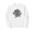 Checkered Flower Checker Rose Sweatshirt - Trendy Graphic Men Women - T-Shirt, Sweatshirt, Hoodie