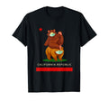 Love Ca Republic West Coast Cali Bear T-Shirt - Minimalist Print Men Women - T-Shirt, Sweatshirt, Hoodie