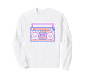 Colorful Boombox Synthwave Music Sweatshirt - Fun Novelty Design Unisex - T-Shirt, Sweatshirt, Hoodie