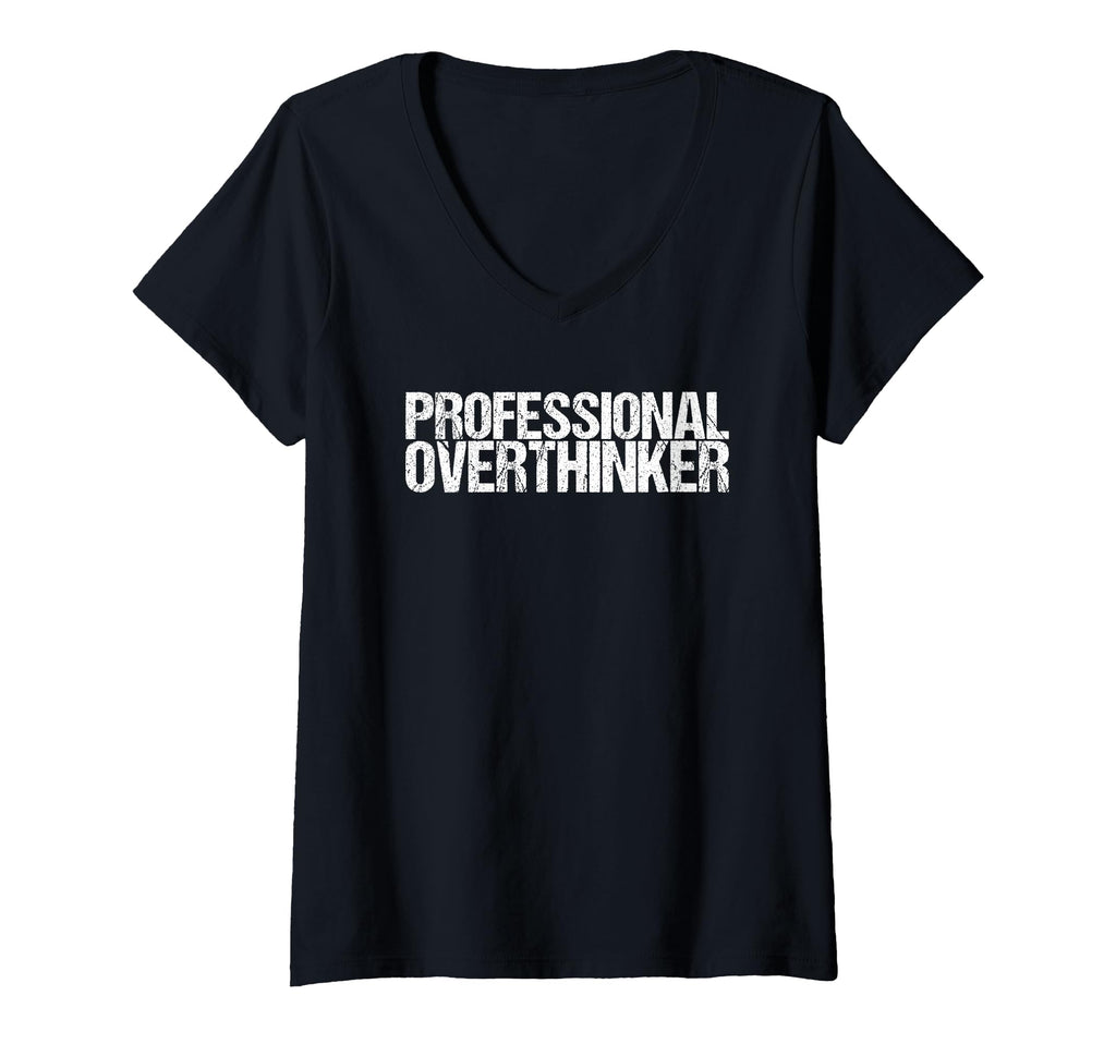 Womens Professional Rethinker V Neck T-Shirt - Aesthetic Graphic for Adults - T-Shirt, Sweatshirt, Hoodie