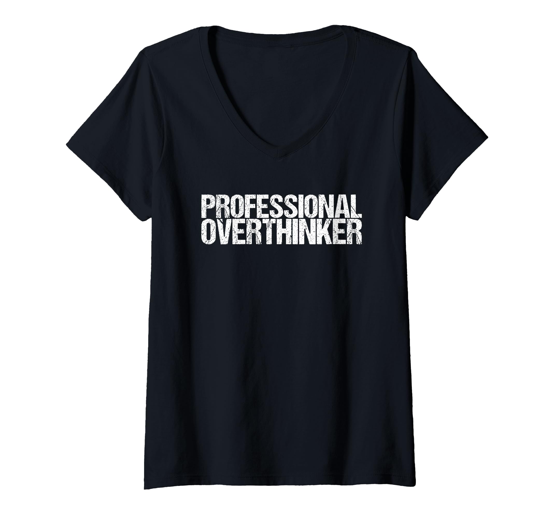 Womens Professional Rethinker V Neck T-Shirt - Aesthetic Graphic for Adults - T-Shirt, Sweatshirt, Hoodie