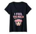 Womens Anime Anxiety Overthinking T-Shirt - Aesthetic Graphic for Adults - T-Shirt, Sweatshirt, Hoodie