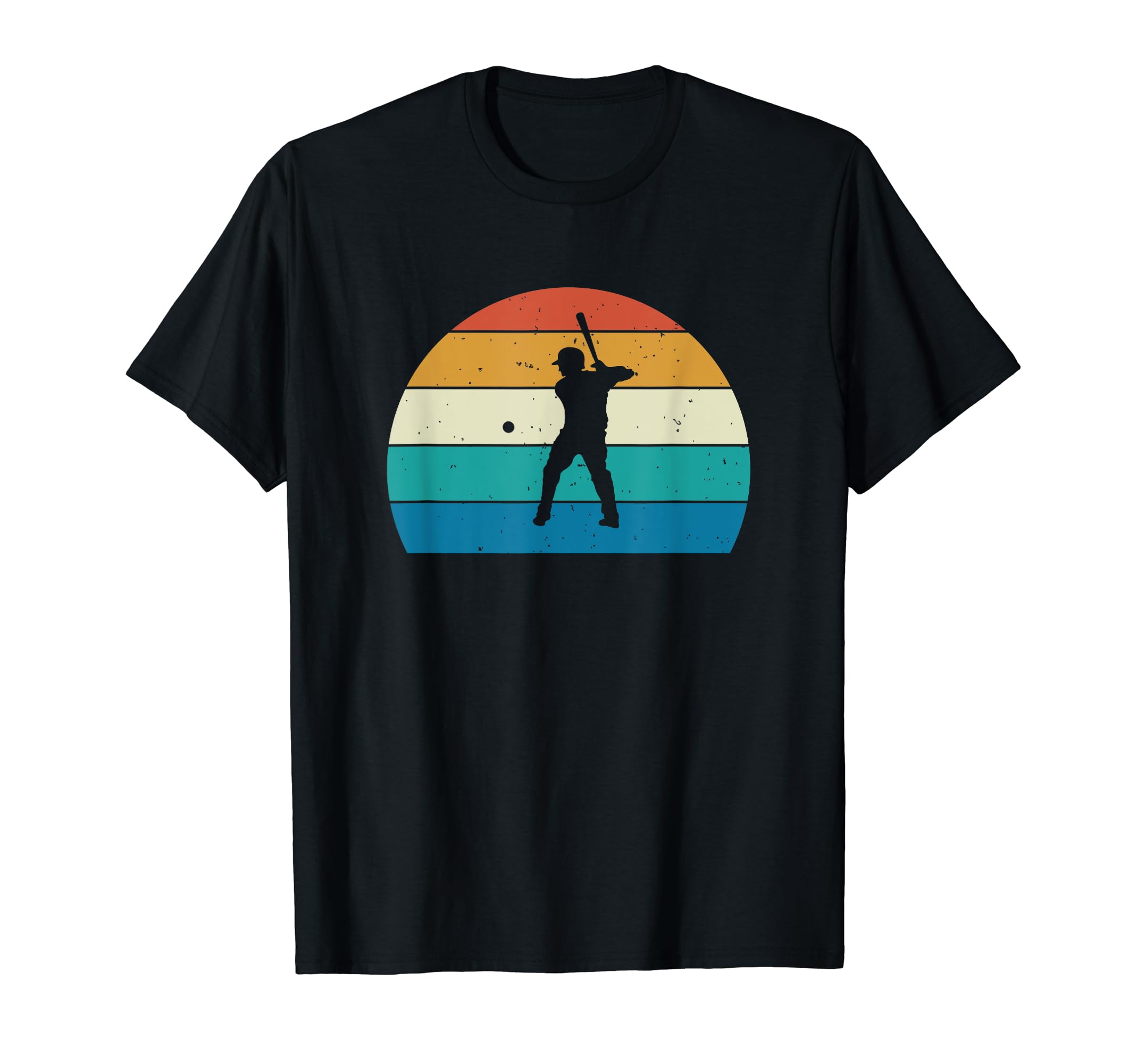 Baseball Player Silhouette Sunset T-Shirt - Novelty Apparel for Adults - T-Shirt, Sweatshirt, Hoodie