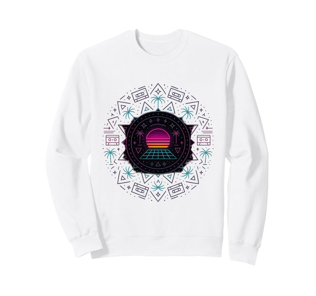 80S Synthwave Sweatshirt - Unique Graphic Unisex - T-Shirt, Sweatshirt, Hoodie