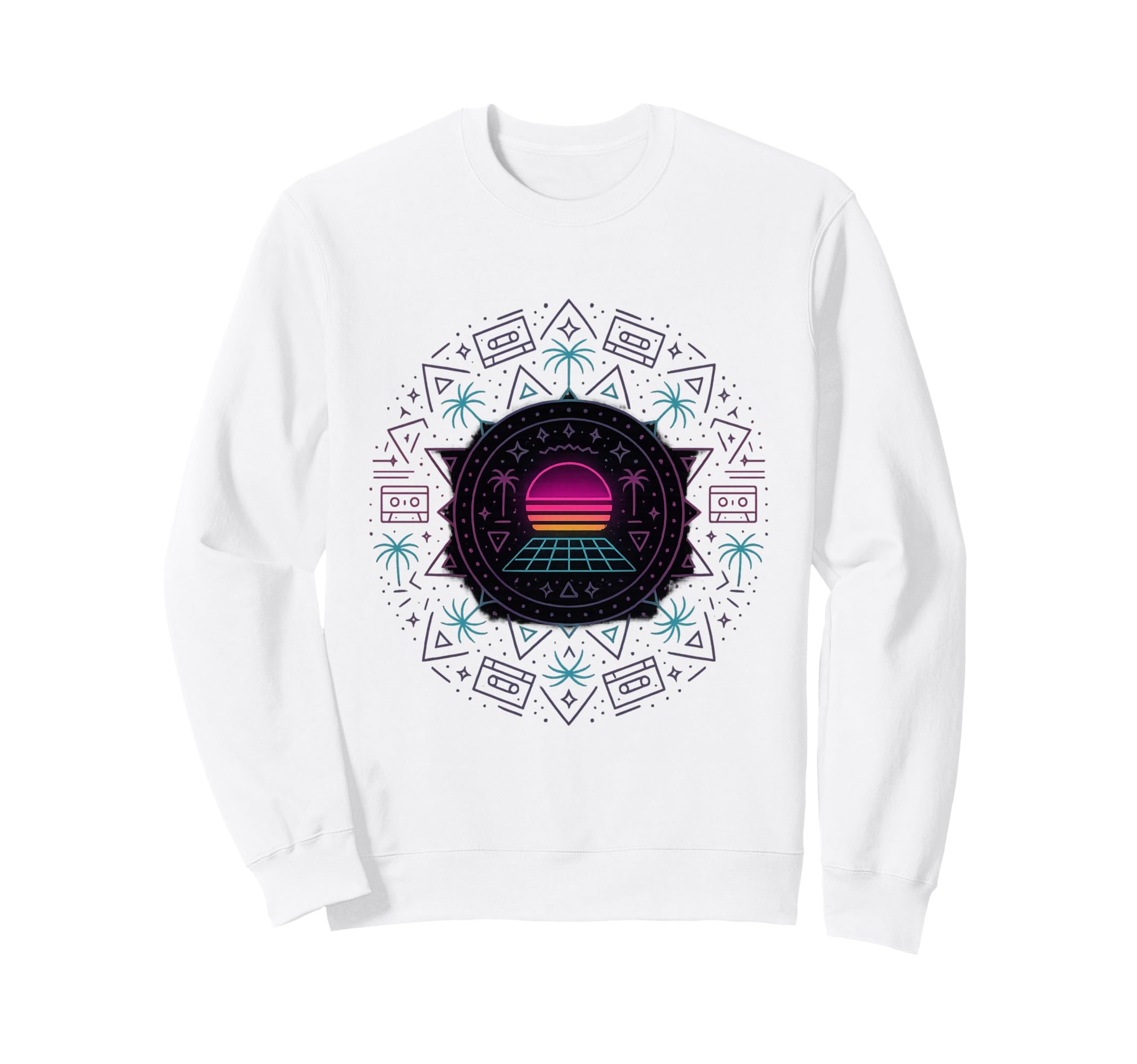 80S Synthwave Sweatshirt - Unique Graphic Unisex - T-Shirt, Sweatshirt, Hoodie