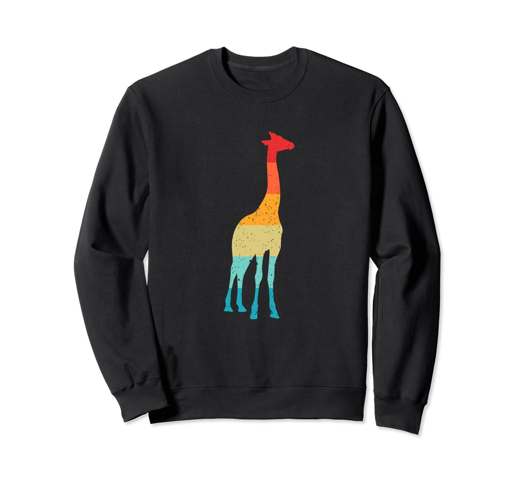 Giraffe Silhouette 70S 80S Sweatshirt - Minimalist Print Men Women - T-Shirt, Sweatshirt, Hoodie