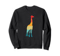 Giraffe Silhouette 70S 80S Sweatshirt - Minimalist Print Men Women - T-Shirt, Sweatshirt, Hoodie