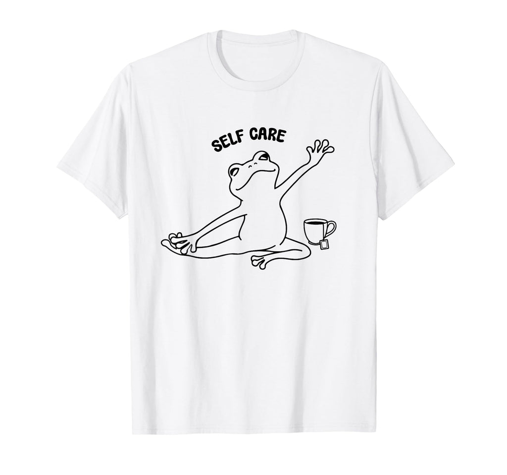 Frog Self Care Sweatshirt - Graphic Print Unisex - T-Shirt, Sweatshirt, Hoodie