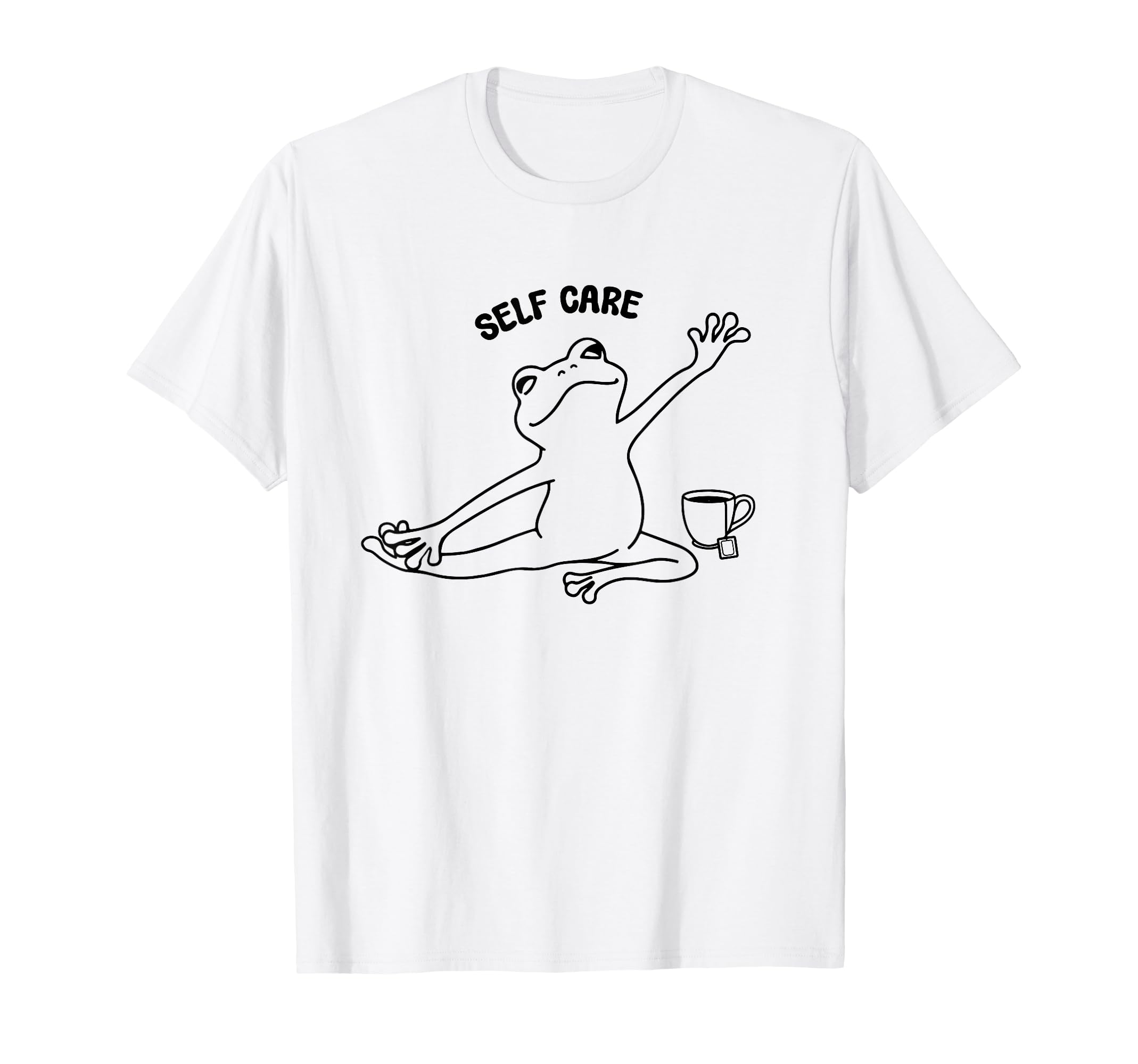 Frog Self Care Sweatshirt - Graphic Print Unisex - T-Shirt, Sweatshirt, Hoodie