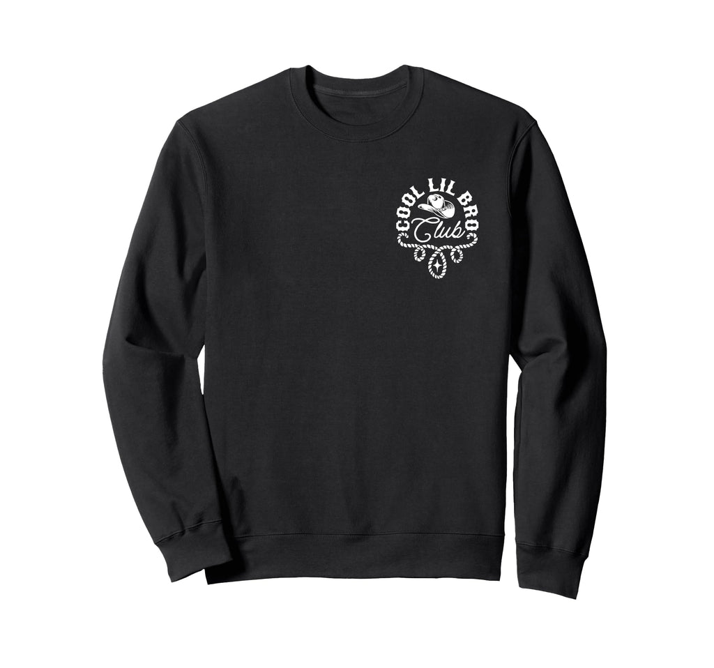 Lil Bro Club Western Front Back Sweatshirt - Aesthetic Graphic Unisex - T-Shirt, Sweatshirt, Hoodie