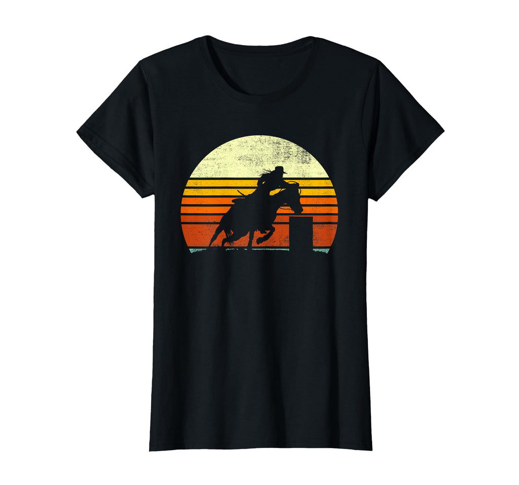 Western Cowgirl Halter Horse Sunset T-Shirt - Custom Art Print Unisex - T-Shirt, Sweatshirt, Hoodie
