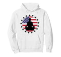 Patriotic Yoga Pose American Flag 4Th Hoodie - Novelty Apparel Men Women - T-Shirt, Sweatshirt, Hoodie