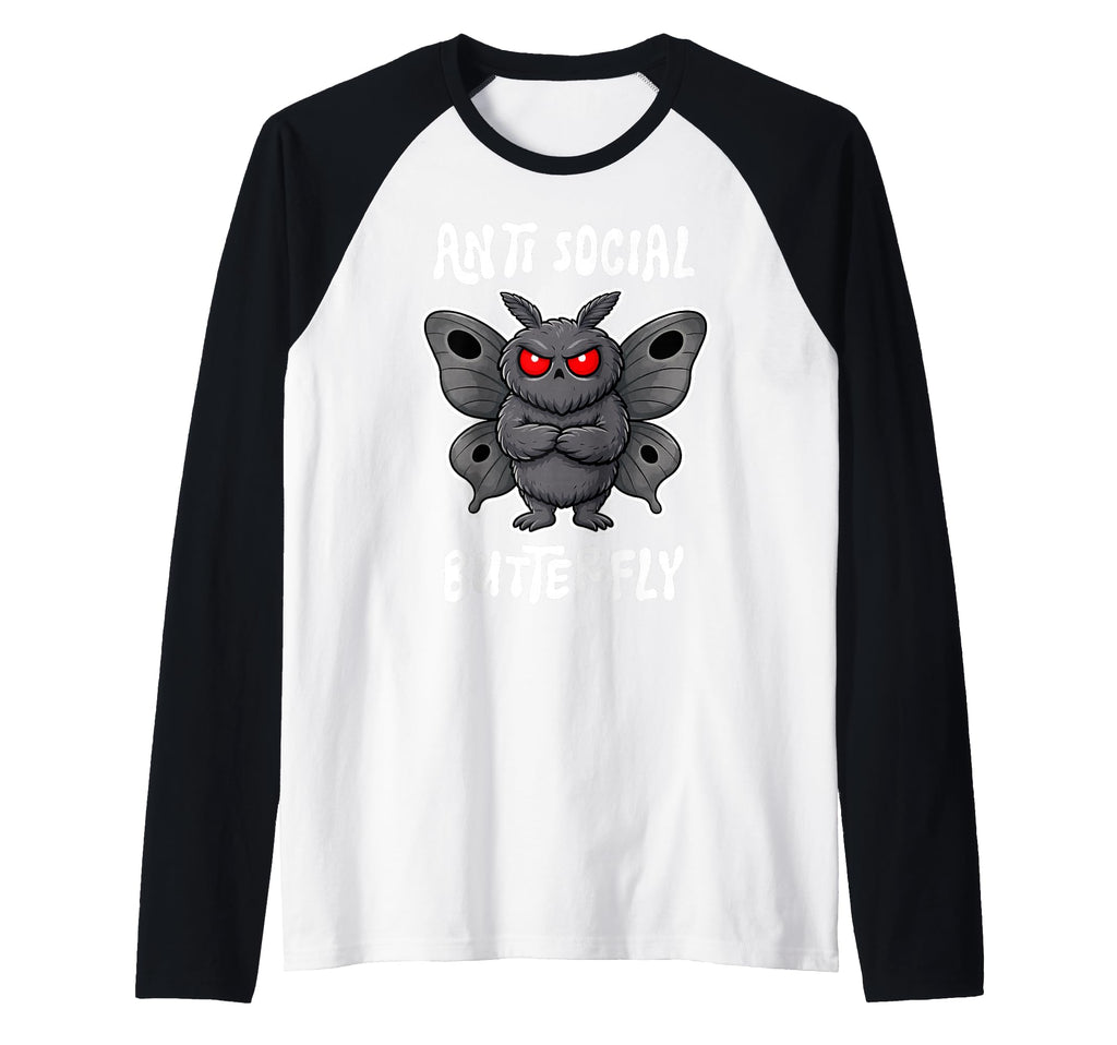 Anti Social Butterfly Funny Hoodie - Aesthetic Graphic for Adults - T-Shirt, Sweatshirt, Hoodie