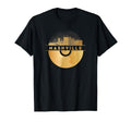 Vinyl Record Player Disco Music Skyline T-Shirt - Trendy Graphic Men Women - T-Shirt, Sweatshirt, Hoodie