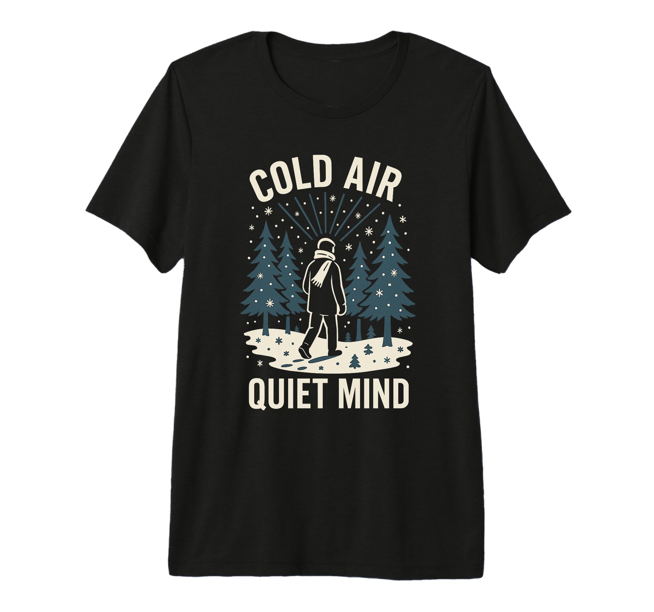Forest Walk Overthinker Mental Reset T-Shirt - Custom Art Print Unisex - T-Shirt, Sweatshirt, Hoodie