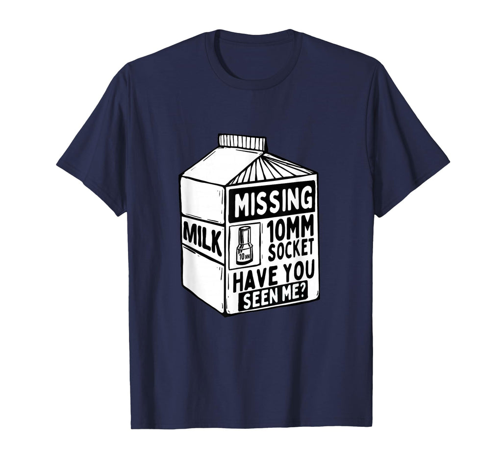 Milk Missing 10Mm Socket Car T-Shirt - Minimalist Print for Adults - T-Shirt, Sweatshirt, Hoodie