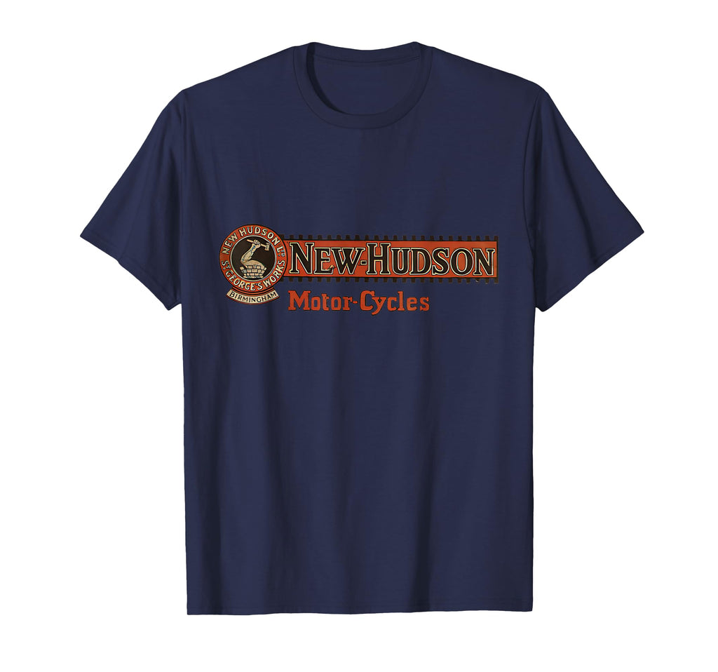 New Hudson British Motorcycles T-Shirt - Novelty Apparel for Adults - T-Shirt, Sweatshirt, Hoodie