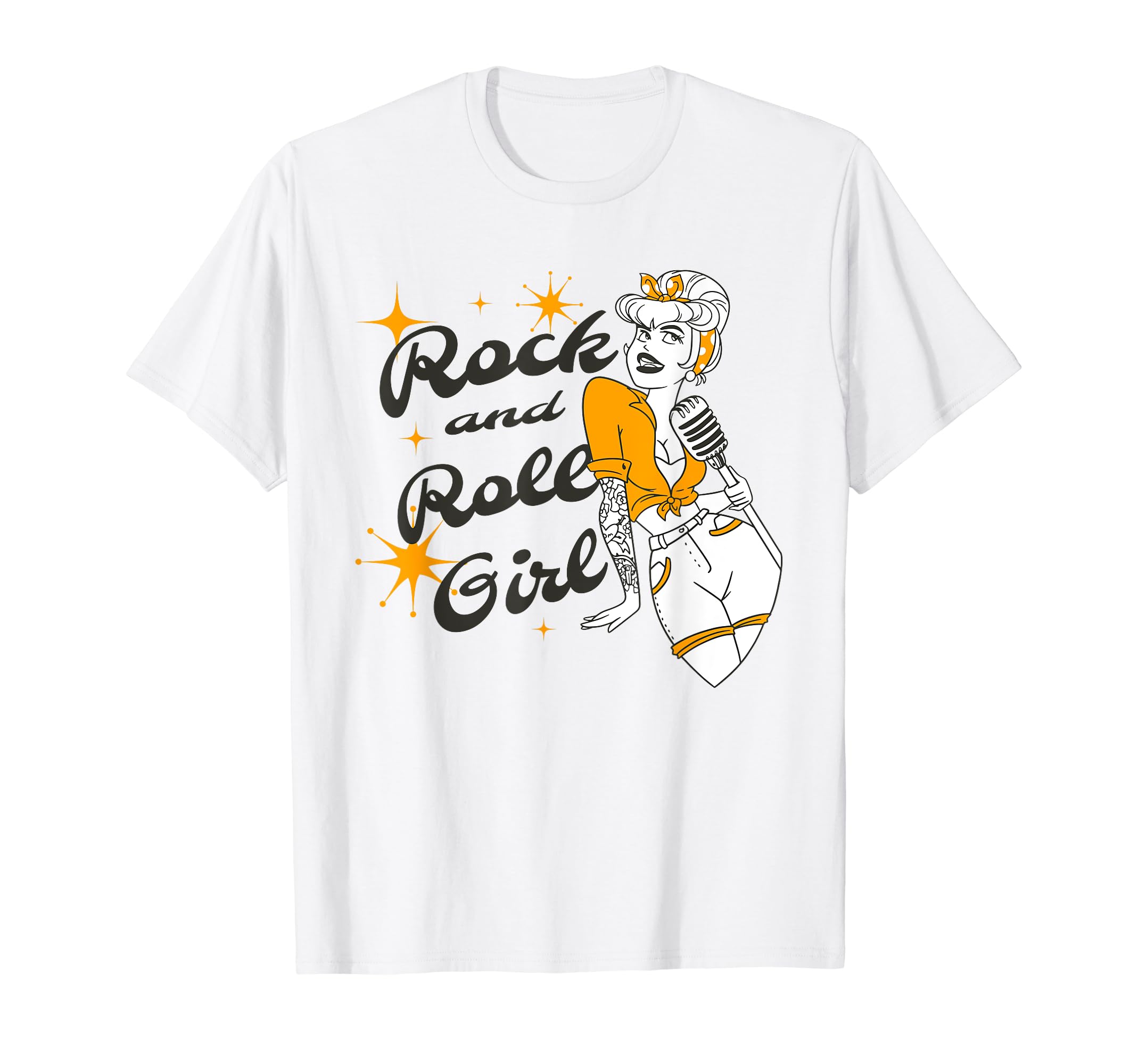 Orange Music Rock N Roll Singer T-Shirt - Novelty Apparel Men Women - T-Shirt, Sweatshirt, Hoodie