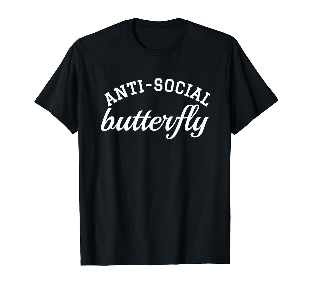 Anti Social Butterfly T-Shirt - Trendy Graphic for Adults - T-Shirt, Sweatshirt, Hoodie