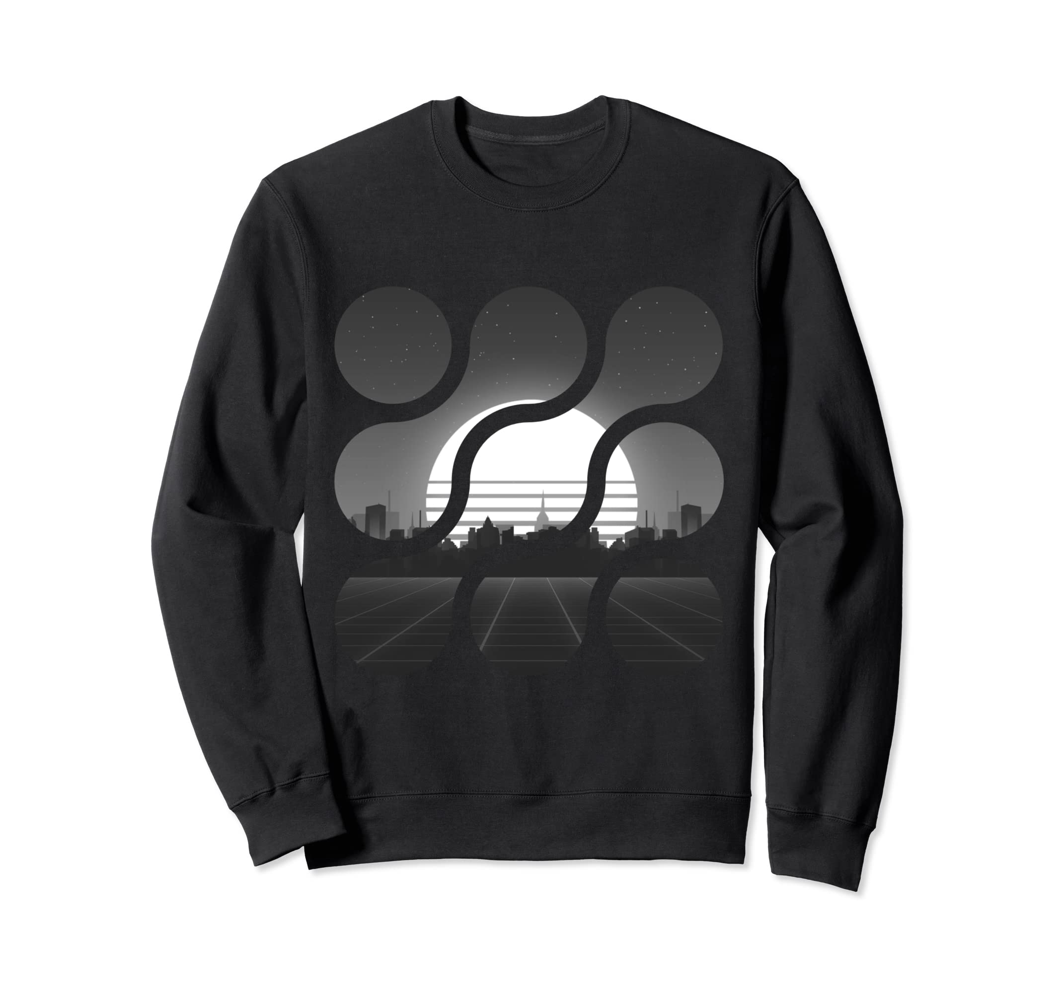 Vaporwave Aesthetic Sunset City Sweatshirt - Trendy Graphic Unisex - T-Shirt, Sweatshirt, Hoodie