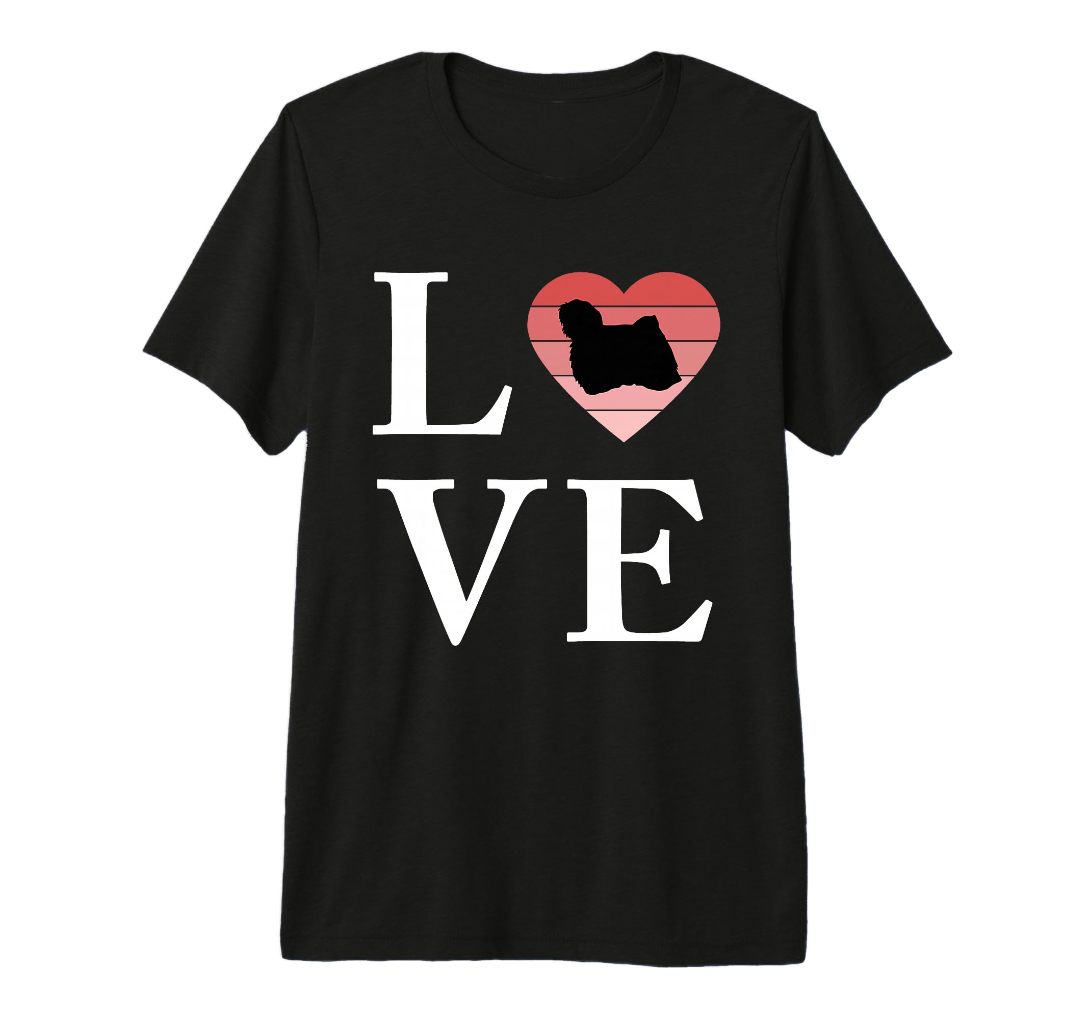 Dog Breed Puli Word Love Typography Tri T-Shirt - Graphic Print Unisex - T-Shirt, Sweatshirt, Hoodie
