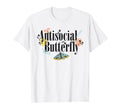 Insect Antisocial Butterfly T-Shirt - Fun Novelty Design Men Women - T-Shirt, Sweatshirt, Hoodie