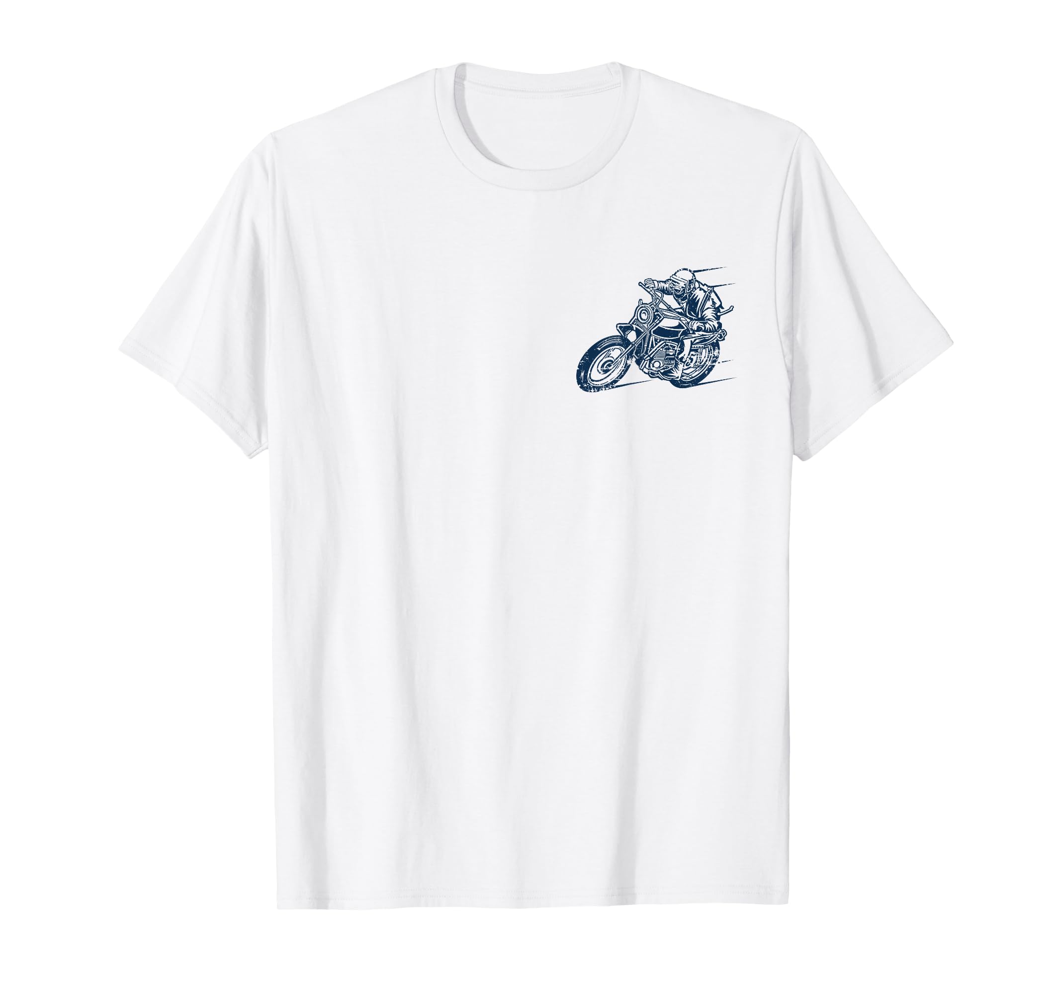 Motorcycle Racing Distressed T-Shirt - Fun Novelty Design for Adults - T-Shirt, Sweatshirt, Hoodie
