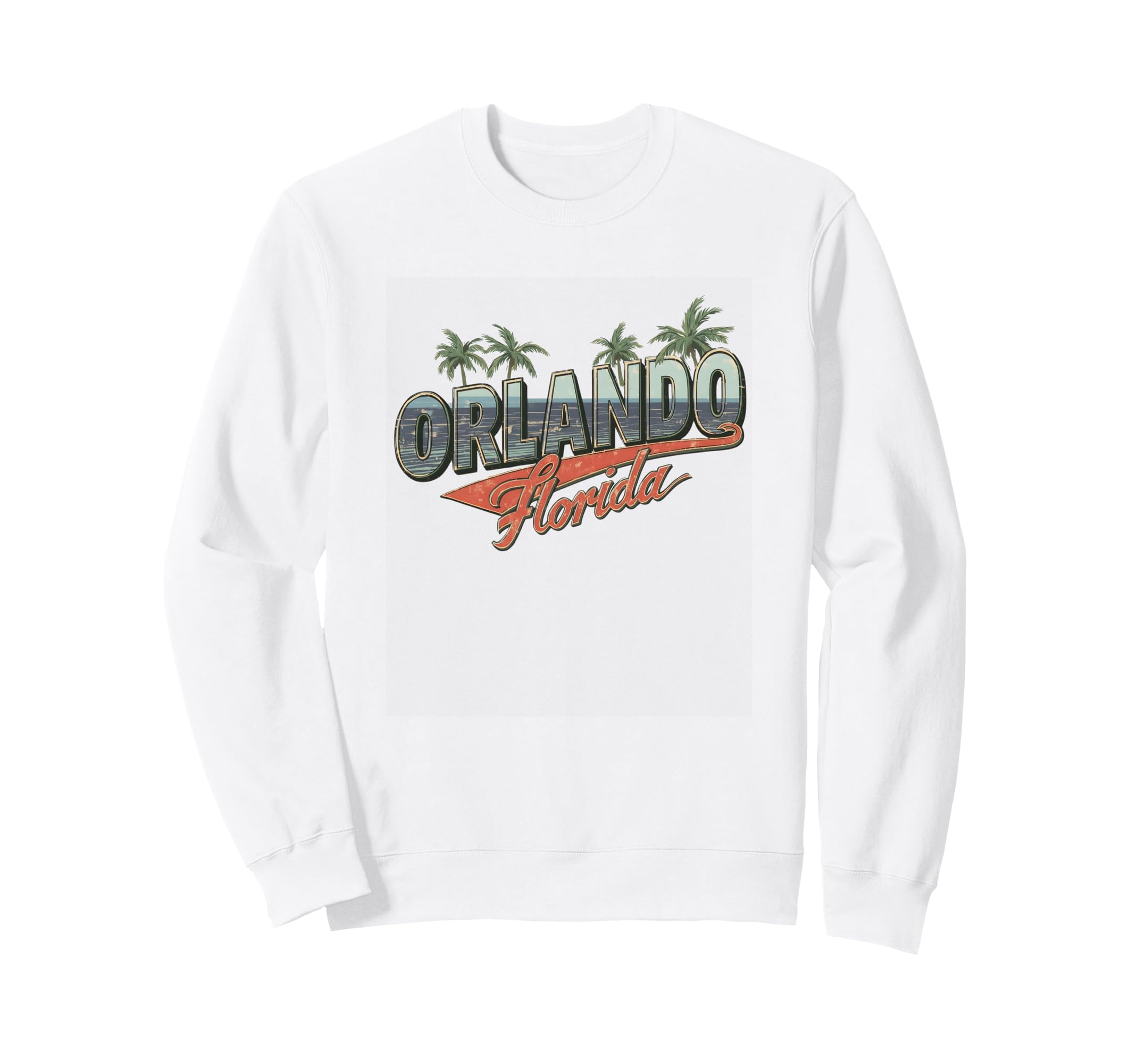 Orlando Florida Sunset 70S 80S Sweatshirt - Graphic Print Unisex - T-Shirt, Sweatshirt, Hoodie