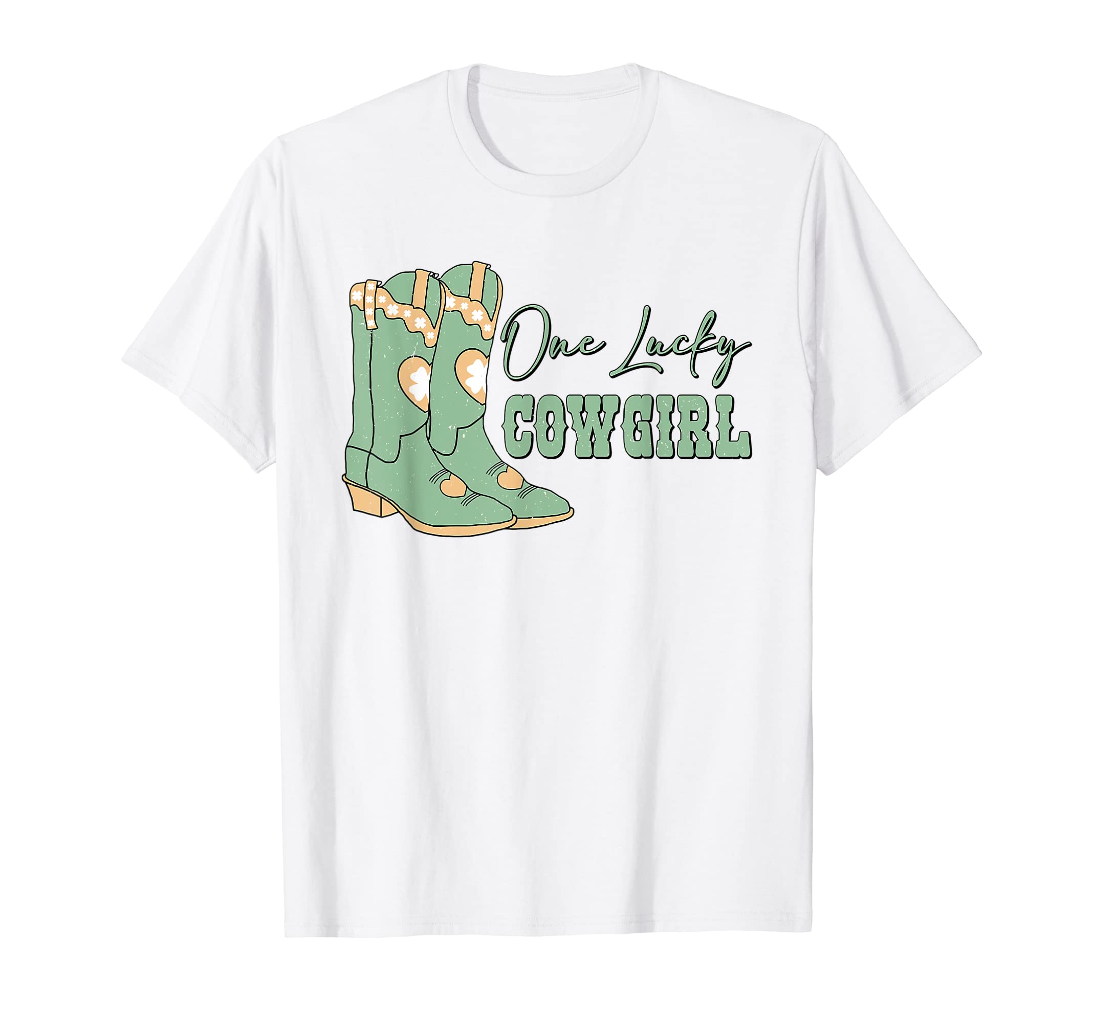 Boho One Lucky Cowgirl St Patricks Day T-Shirt - Trendy Graphic Men Women - T-Shirt, Sweatshirt, Hoodie