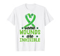 Some Wounds Are Invisible Mental T-Shirt - Minimalist Print Men Women - T-Shirt, Sweatshirt, Hoodie