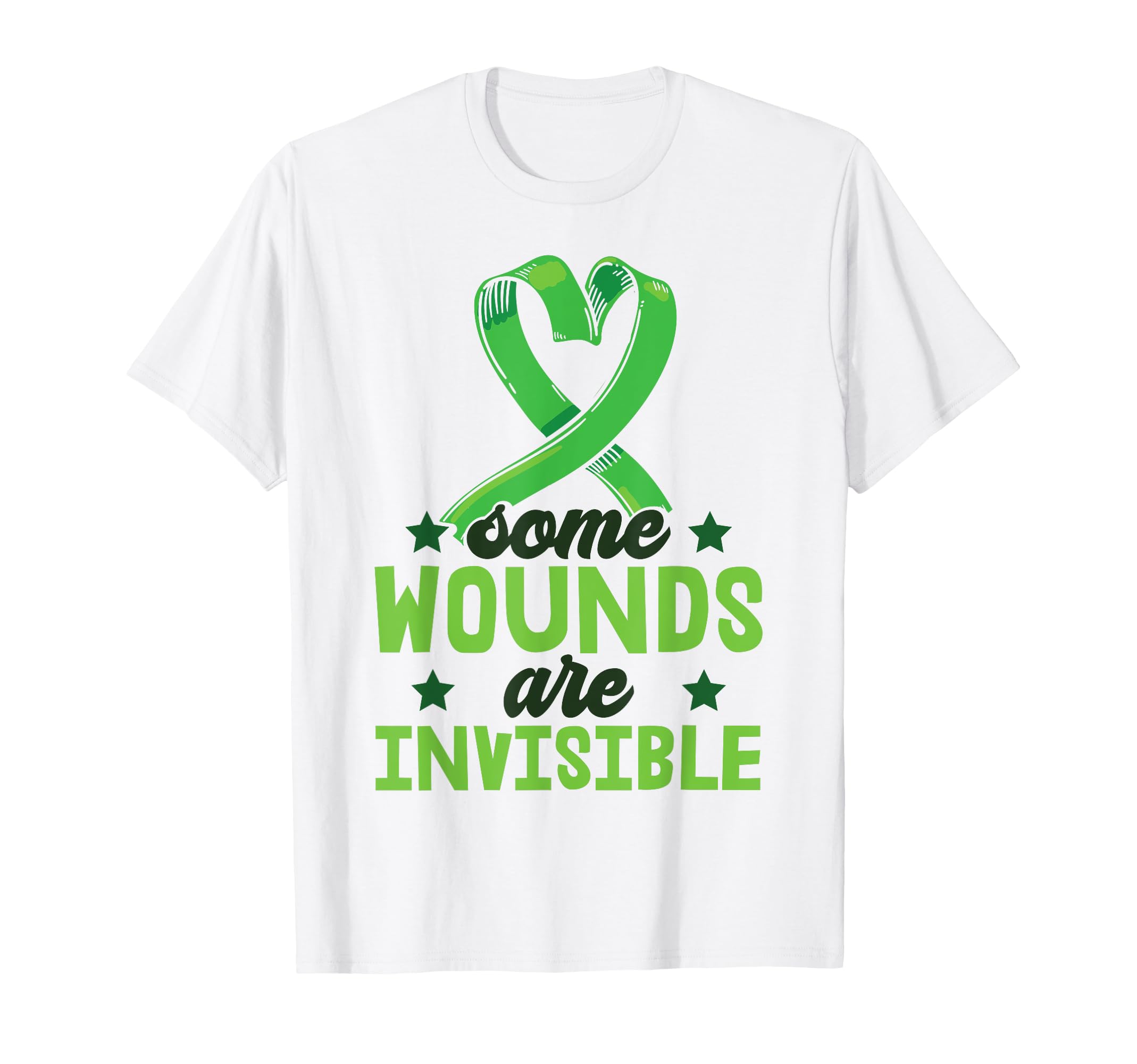 Some Wounds Are Invisible Mental T-Shirt - Minimalist Print Men Women - T-Shirt, Sweatshirt, Hoodie