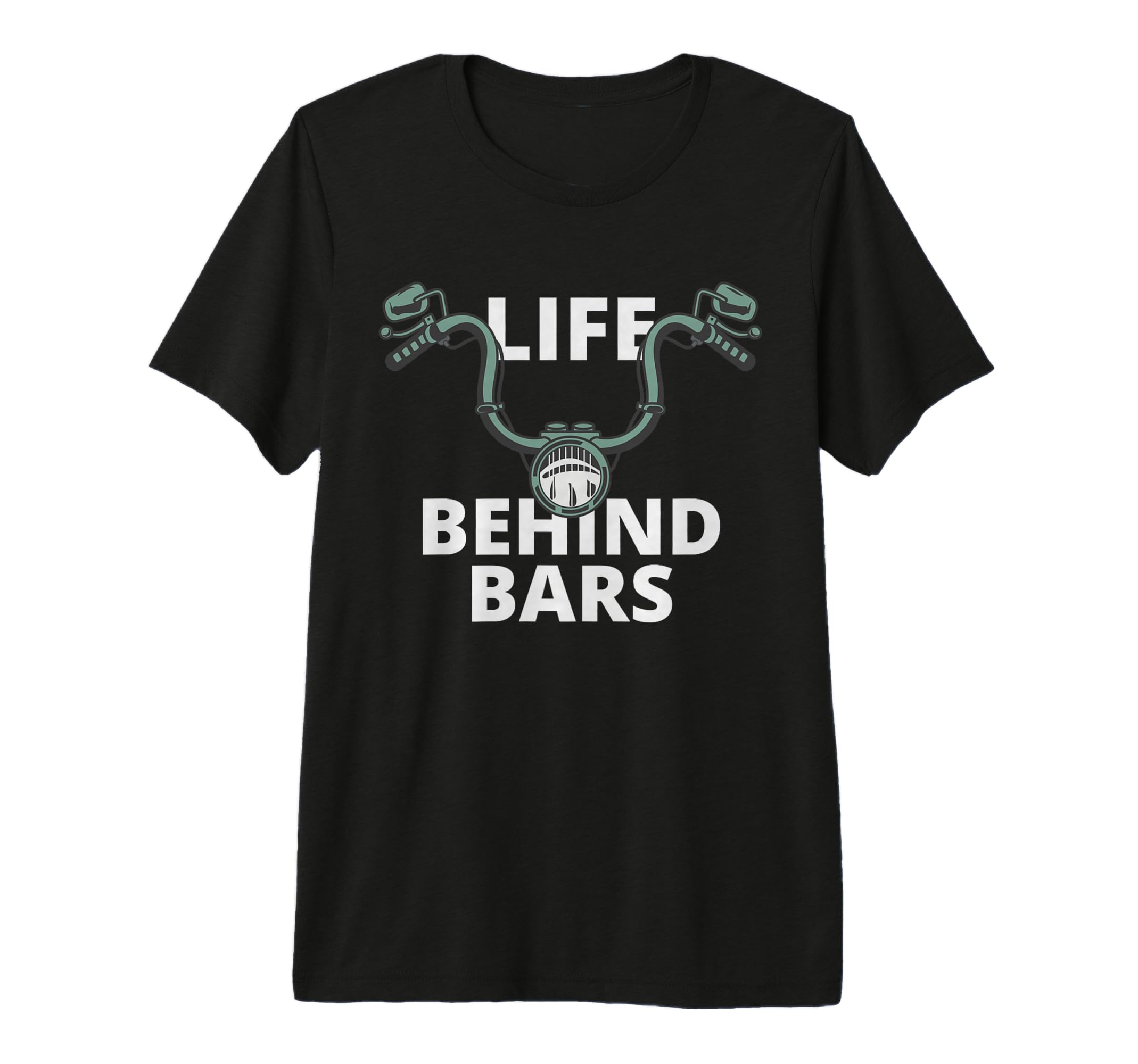 Life Behind Bars Motorcycle Rider T-Shirt - Novelty Apparel for Adults - T-Shirt, Sweatshirt, Hoodie