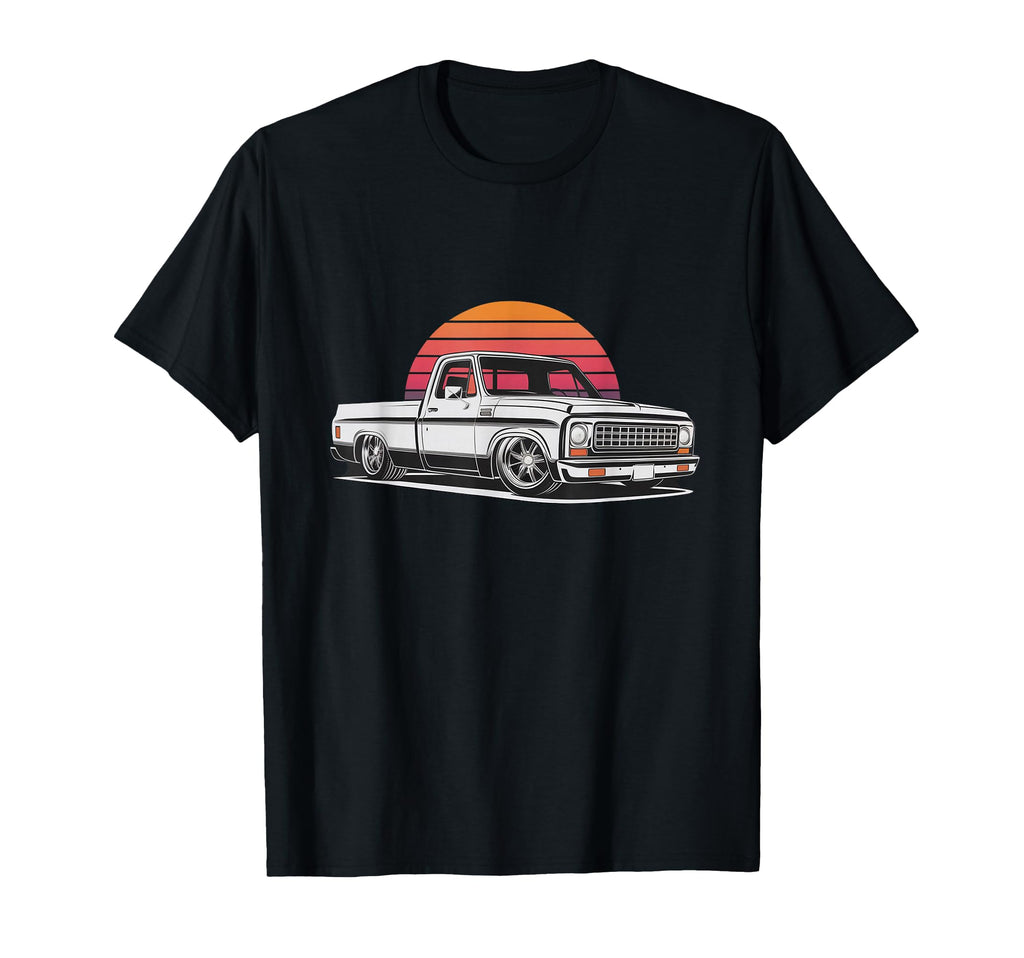 73 87 Mini C10 Truck Slammed Dad Gag Father T-Shirt - Graphic Print Unisex - T-Shirt, Sweatshirt, Hoodie