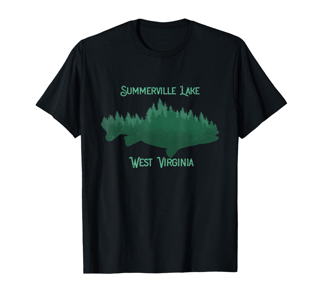 Summerville Lake West Virginia Souvenir T-Shirt - Unique Graphic Unisex - T-Shirt, Sweatshirt, Hoodie
