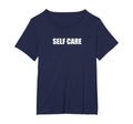 Self Care Womens Plus Navy Blue T-Shirt - Trendy Graphic Men Women - T-Shirt, Sweatshirt, Hoodie