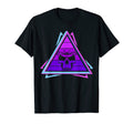 80S Skull Electro Wave Synthwave T-Shirt - Minimalist Print Unisex - T-Shirt, Sweatshirt, Hoodie
