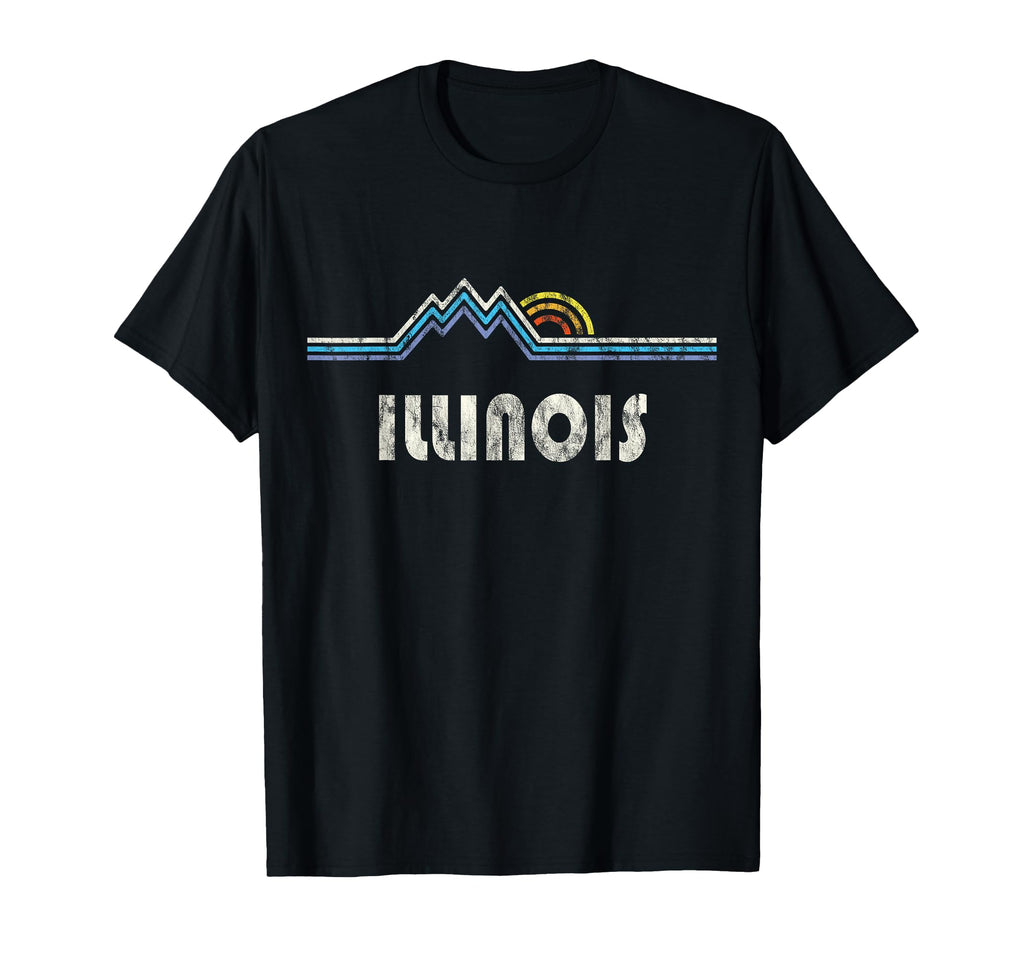 Illinois Gift Illinois Mountains And T-Shirt - Minimalist Print Men Women - T-Shirt, Sweatshirt, Hoodie