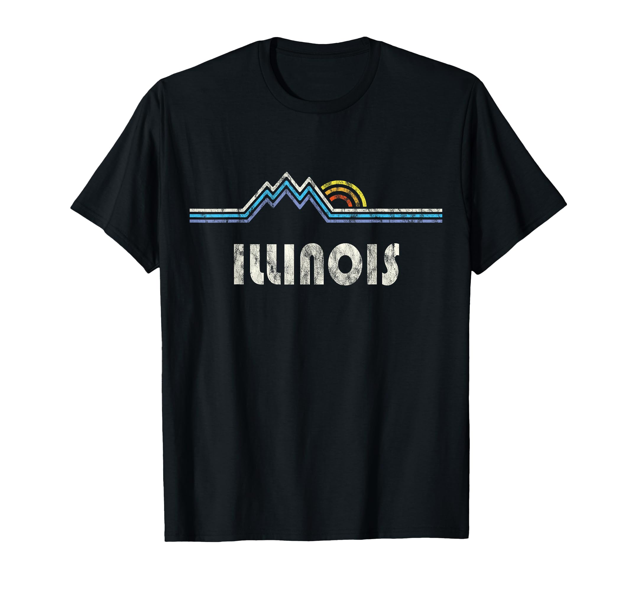 Illinois Gift Illinois Mountains And T-Shirt - Minimalist Print Men Women - T-Shirt, Sweatshirt, Hoodie