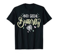Funny Antisocial Butterfly Introvert T-Shirt - Unique Graphic Unisex - T-Shirt, Sweatshirt, Hoodie