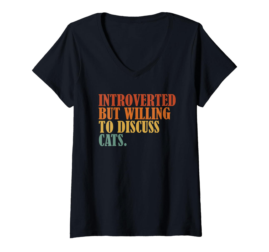 Womens Cat Lover Humorous T-Shirt - Custom Art Print for Adults - T-Shirt, Sweatshirt, Hoodie