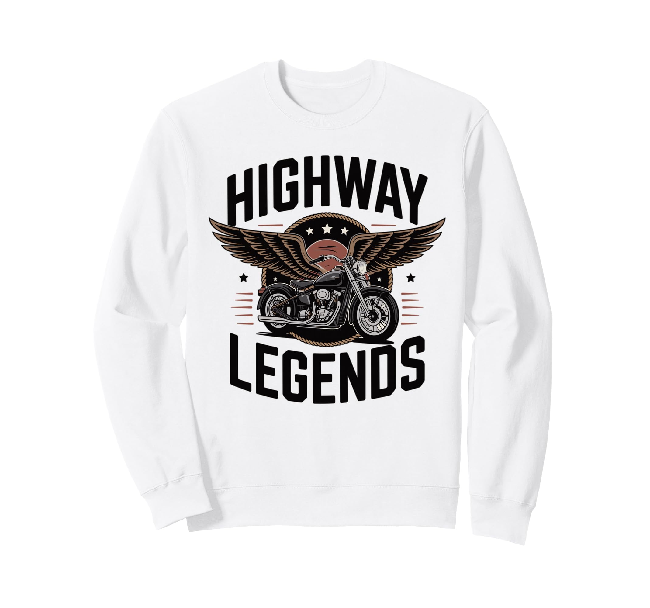 Highway Legends Biker Motorcycle Sweatshirt - Casual Everyday Wear Unisex - T-Shirt, Sweatshirt, Hoodie