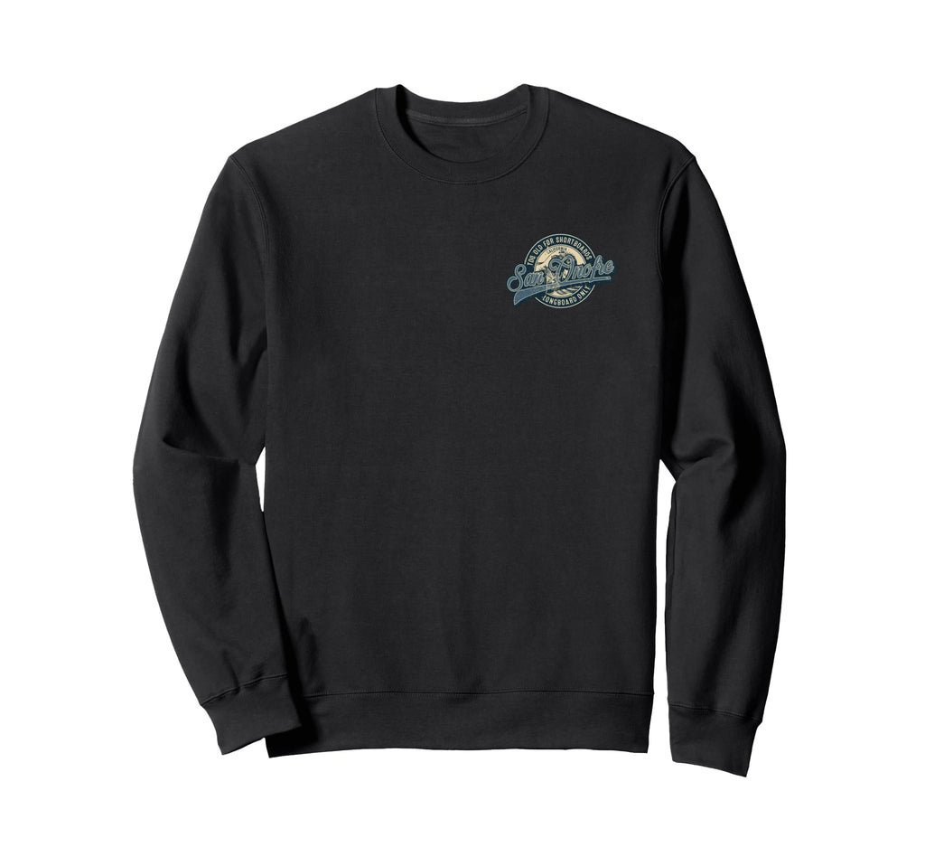 2 Sided San Onofre Longboard Only Wave Sweatshirt - Novelty Apparel Unisex - T-Shirt, Sweatshirt, Hoodie