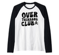 Overthinkers Club Raglan Baseball Hoodie - Graphic Print Unisex - T-Shirt, Sweatshirt, Hoodie