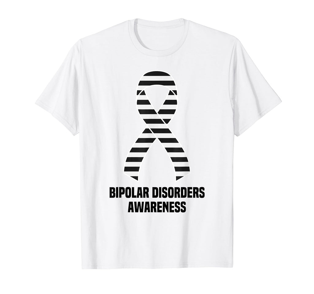 Bipolar Disorders Awareness Black And T-Shirt - Novelty Apparel Unisex - T-Shirt, Sweatshirt, Hoodie