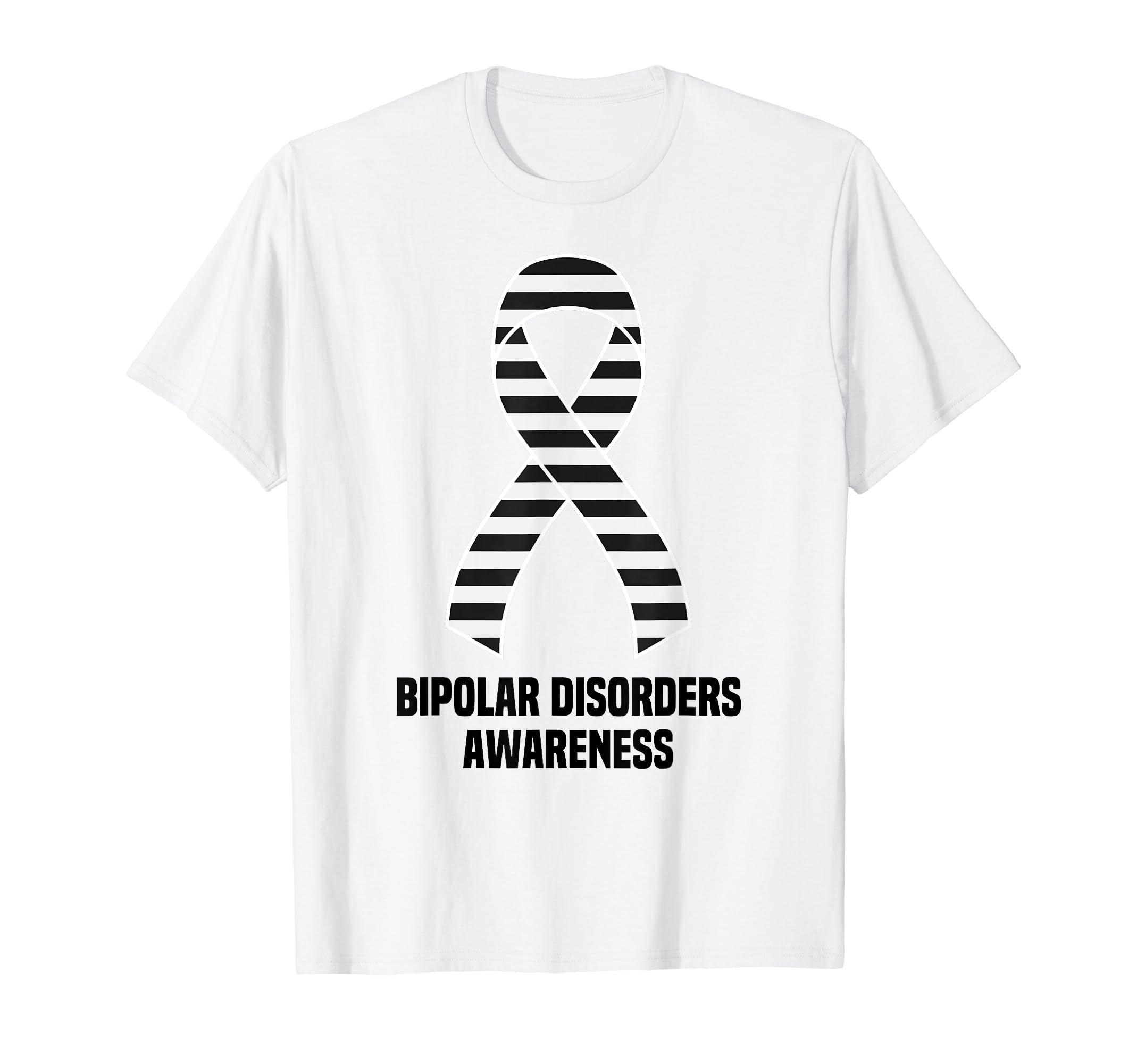 Bipolar Disorders Awareness Black And T-Shirt - Novelty Apparel Unisex - T-Shirt, Sweatshirt, Hoodie