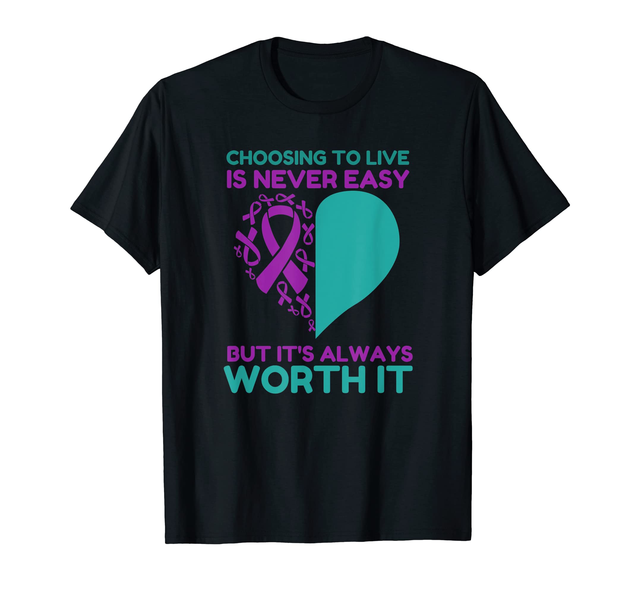 Suicide Prevention Awareness Suicide T-Shirt - Custom Art Print Men Women - T-Shirt, Sweatshirt, Hoodie