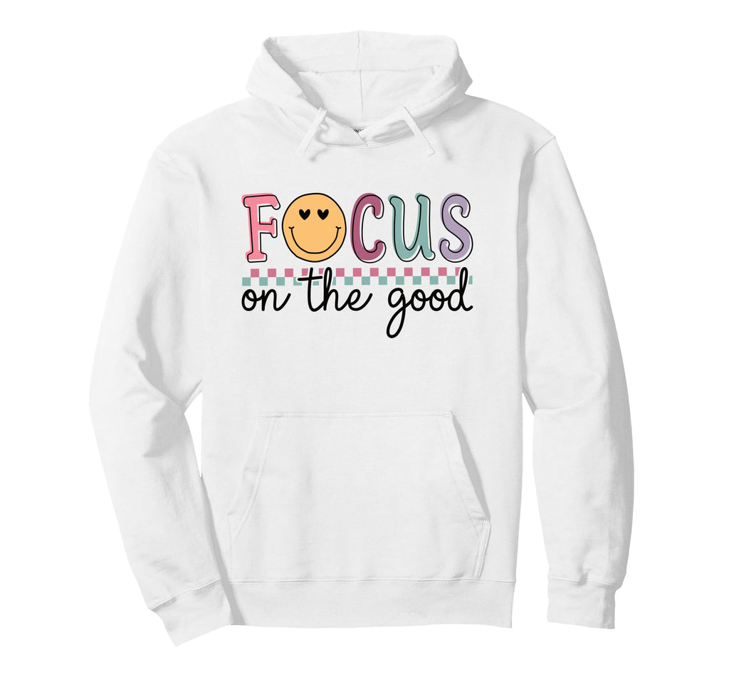 Focus Good Happy Face Positive Hoodie - Trendy Graphic Men Women - T-Shirt, Sweatshirt, Hoodie